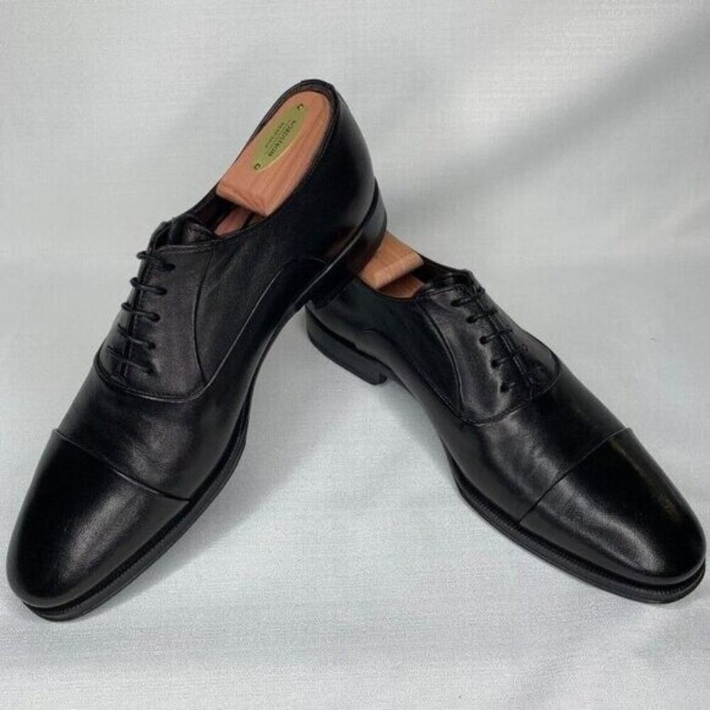 Monte Rosso Lazio Cap Toe Oxford Men in Black Size 7M Pre-owned